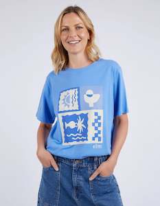 Elm Holday Sun Tee 8148006 - Cerulean Blue