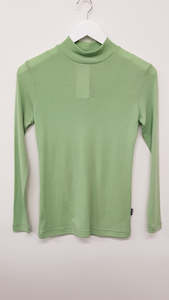 Womenswear: Bay Road BR718 Merino Turtle Neck Top - Feijoa