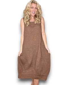 Helga May Mary Lou Maxi Tank Dress - Coffee