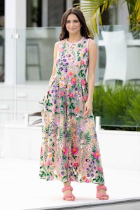 Womenswear: Augustine Bethany Dress Embroidered RA219