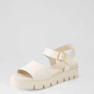 Django & Juliette Babels Ivory Ivory Sole Patent Leather