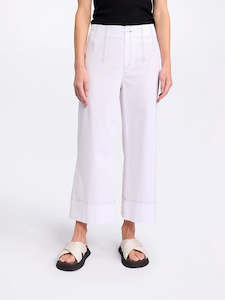 Marco Polo 3/4 Wide Leg Pant YTMS58243 - White