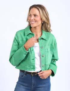 Womenswear: Elm Hazel Denim Jacket 81D1330 - Greenbriar