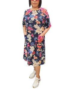 Womenswear: Glam Dress 2417 - 3 Navy Floral