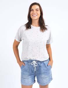 Elm Festive Spot Tee 8149007.GRM --Grey marle