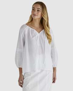 Womenswear: Sass Chantel Top 18629TWSS - White