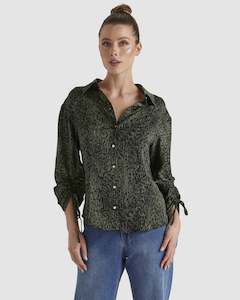 Womenswear: Fate + Becker Explorer Shirt 17354TWFA - Khaki Leopard