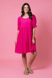 Charlo Nixon Dress Hot Pink CH572B