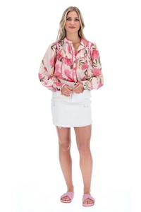 Augustine Ringo Blouse Pink Floral RA05