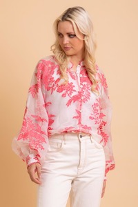 Womenswear: Augustine Penelope Shirt Coral RA108