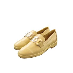 Alfie & Evie Luise Leather Loafer - Pale Banana