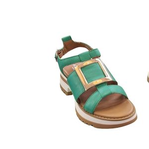 Womenswear: Alfie & Evie Lassie Green Leather