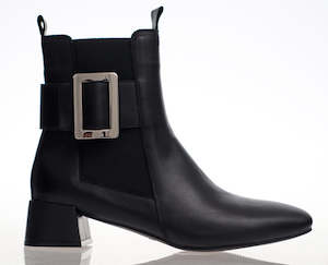 Alfie & Evie Water Black Leather Boot