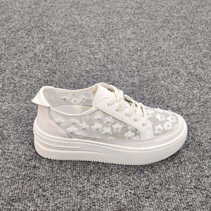 Womenswear: Gelato Newboss Platform Sneakers - White