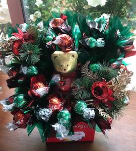 Have a Beary lil, Santa or reindeer xmas bouquet