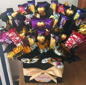 Chocoholic Bouquet - with ferreros no hearts