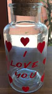 Other Gifts: I love you lolly jar