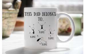 This Dad Belongs to... mug chocolate bouquet