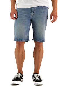 SWANNDRI Bombay Denim Shorts Mid Blue