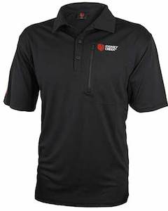 Protective clothing: Stoney Creek Short Sleeve Black Corporate Polo