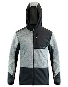 Protective clothing: BISON Hooded Sweatshirt Contrast Grey/Black