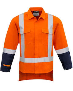 Protective clothing: SYZMIK FR TTMC-W Taped Shirt Orange