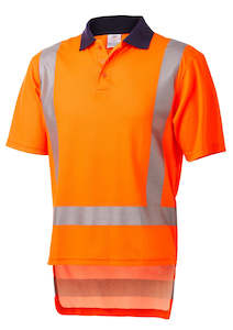 Daneunder TTMC Short Sleeve Hi Vis Cotton Back Polo Shirt