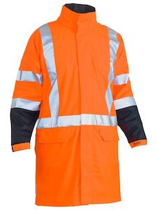 BISLEY X Taped Hi Vis TTMC Stretch PU Rain Coat