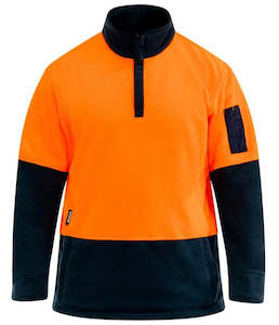 BISON Polar Fleece Orange Navy