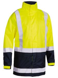 BISLEY Taped Hi Vis Rain Shell Jacket