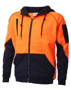 Daneunder Orange & Navy Rain Guard Hi Vis Work Jacket