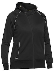 BISLEY Womens Sherpa Lined Hoodie Black