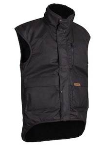 Protective clothing: STYX MILL Oilskin Brown Multi Pocket Vest