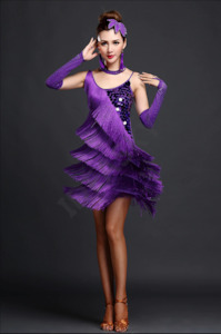 Purple Latin Dress