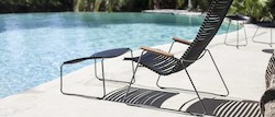 CLICK Outdoor Lounge Chair with Footrest