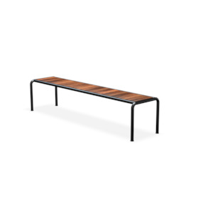 HOUE AVANTI Bench Seat Long - Black frame, Thermo Ash