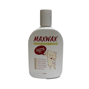 Max Wax 250ml bottle. Waterproofing furniture wax