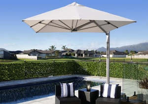 Shadowspec Serenity™  2.5m Square Single Canopy Cantilever Umbrella.