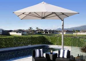 Shadowspec Serenity™ 3.0m Square Single Canopy Cantilever Umbrella.