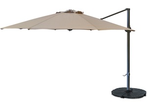 Tulip 3.3m Round Cantilever Outdoor Umbrella - Linen Tweed