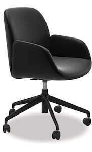 Stressless® Bay Leather Home Office Chair - Low Back