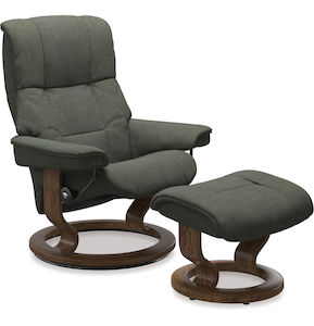 Stressless® Mayfair Medium Fabric Recliner - Classic Base