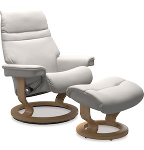 Stressless® Sunrise Leather Recliner - Classic Base - 3 Sizes Available - Special