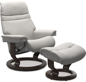 Stressless® Sunrise Leather Recliner - Classic Base - 3 Sizes Available - Special