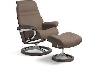 Stressless® Sunrise Leather Recliner - Signature Base - 3 Sizes Available - Special