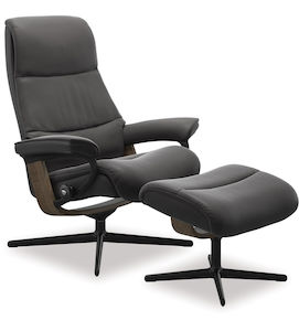 Stressless® View Large Leather Recliner - Cross Base