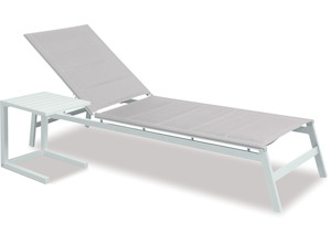 Boston Outdoor Sunlounger & Side Table