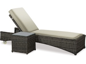 Mesa Outdoor Sunlounger & Side Table