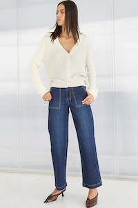 Womenswear: Marfa Denim Trousers - Paris Blue