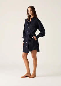 Ana Denim Shirt Mini Dress